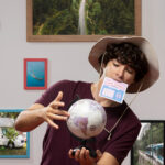 A traveler embracing new cultural experiences, symbolizing the shift from culture shock to culture curiosity.