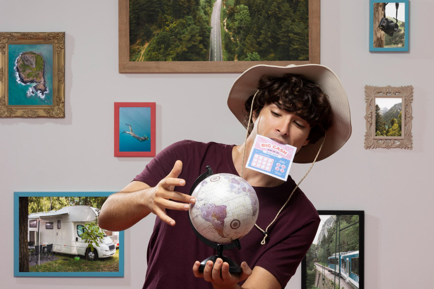 A traveler embracing new cultural experiences, symbolizing the shift from culture shock to culture curiosity.