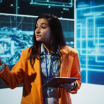 "A global team collaborating successfully, symbolizing cultural intelligence as a modern superpower